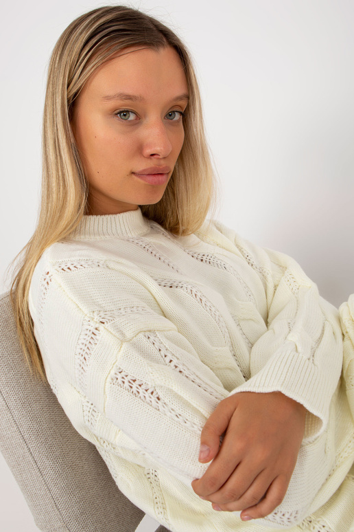 Ecru minišaty s copánky RUE PARIS