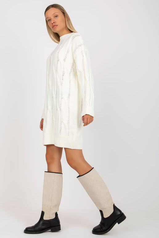 Ecru minišaty s copánky RUE PARIS