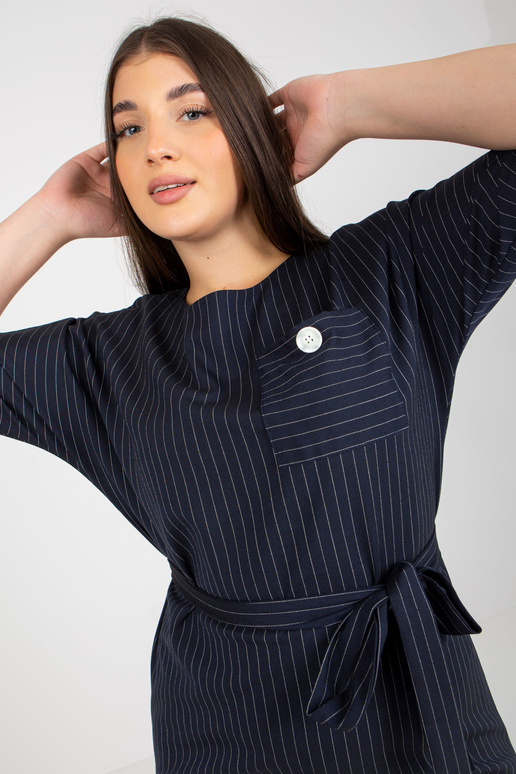 Námořnické elegantní pruhované šaty...