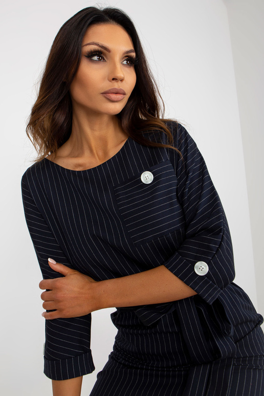 Námořnické elegantní pruhované šaty...