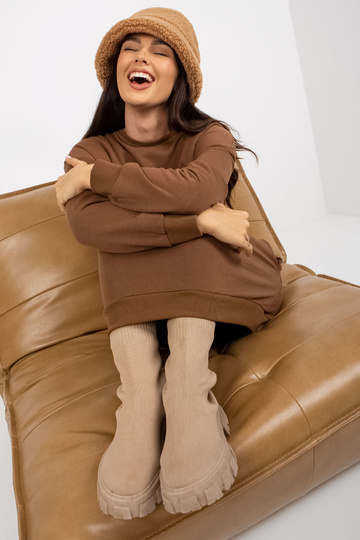 Mikina Braunes langes mit...