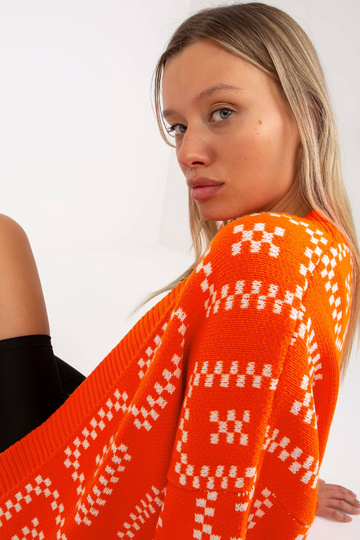 Oranžový vzorovaný Cardigan...