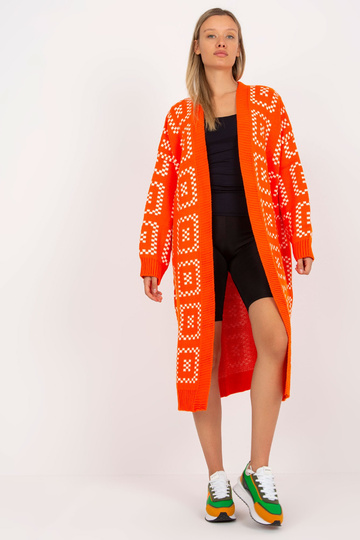 Oranžový vzorovaný Cardigan... 2