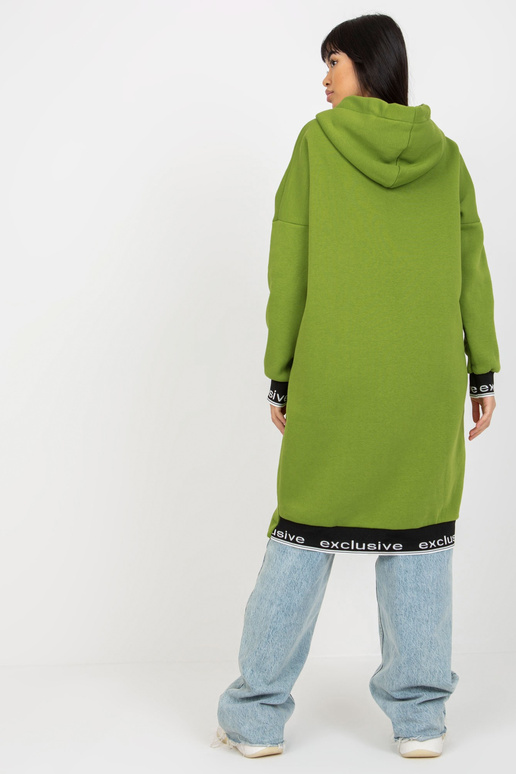 Světle zelená dlouhá mikina Mayar s...