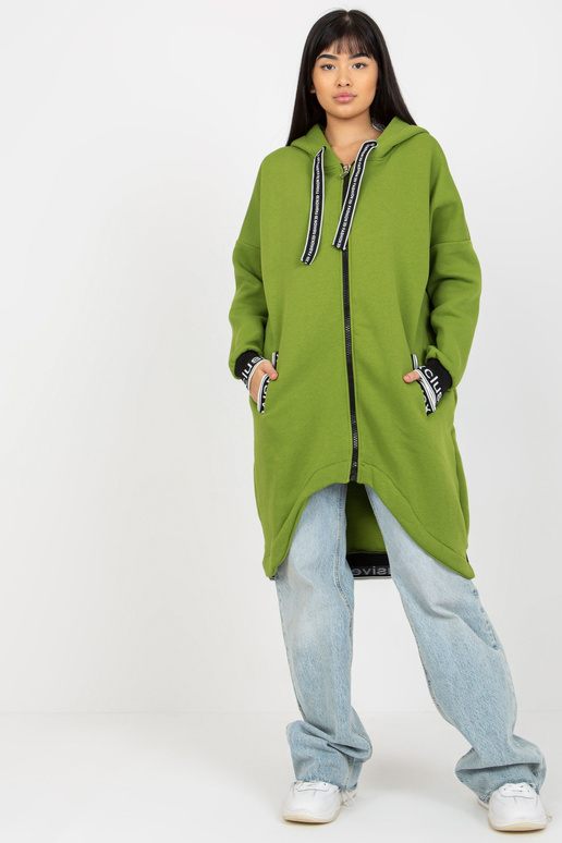 Světle zelená dlouhá mikina Mayar s...