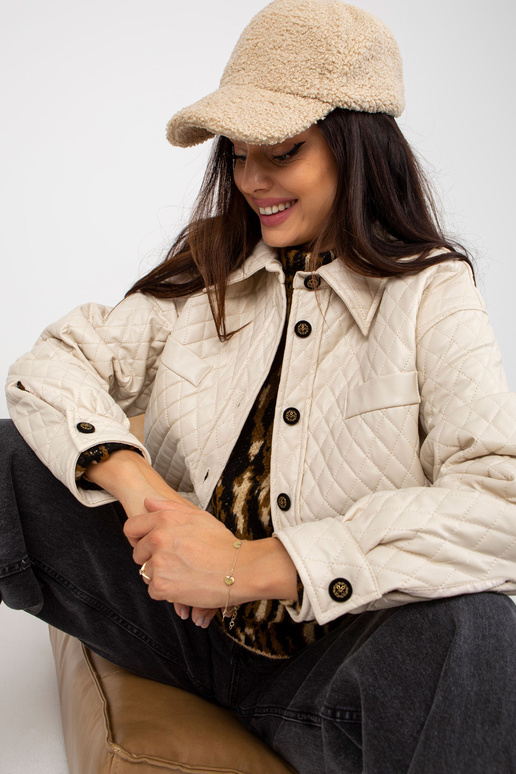 Světle béžová přechodná eko kožená...