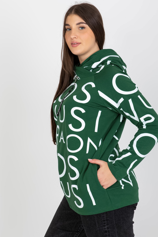 Tmavě zelená extra velká bavlněná...