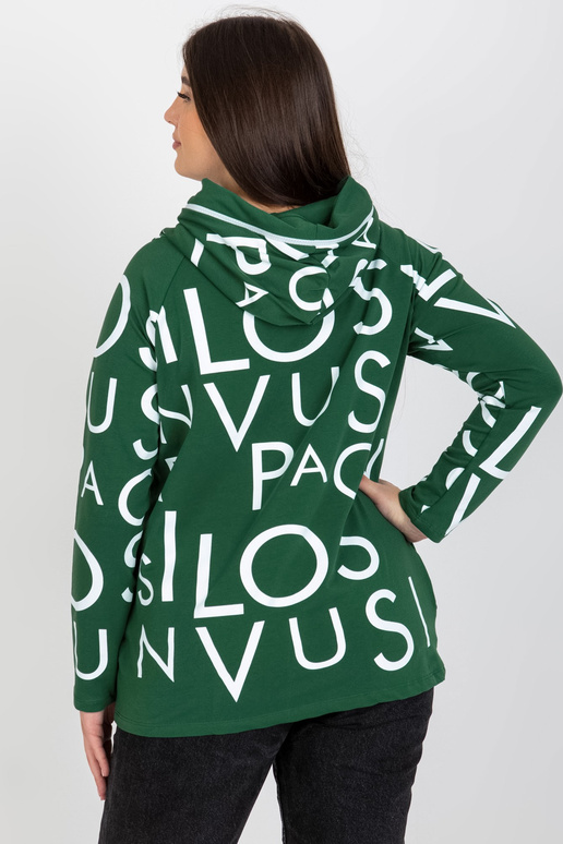 Tmavě zelená extra velká bavlněná...