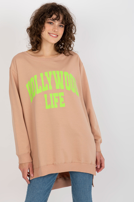 Bluza VI-BL-3102.01P BÉŽOVÁ/ZELENÁ