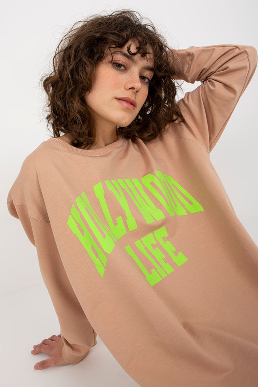 Bluza VI-BL-3102.01P BÉŽOVÁ/ZELENÁ