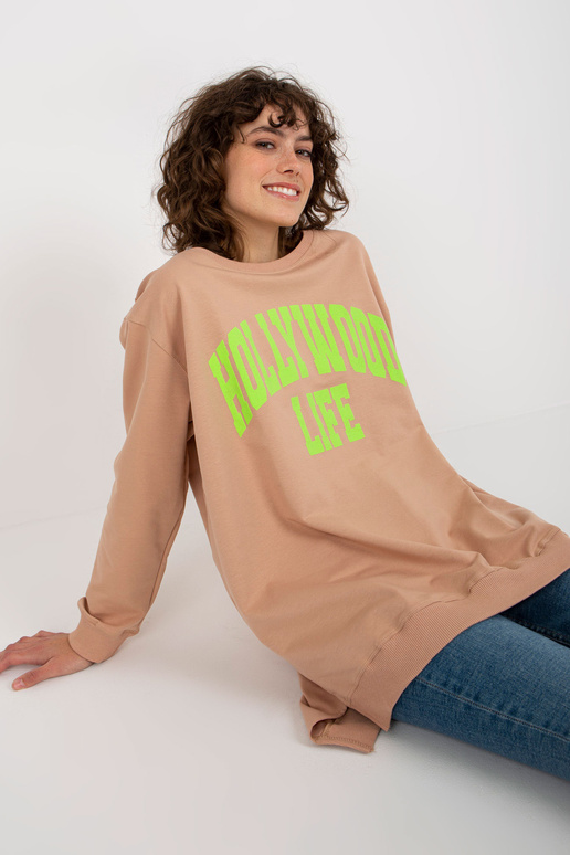 Bluza VI-BL-3102.01P BÉŽOVÁ/ZELENÁ