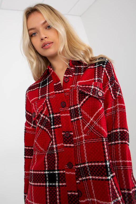 Červené kostkované tílko se zapínáním...