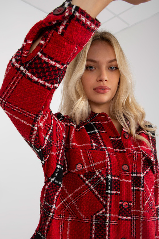 Červené kostkované tílko se zapínáním...