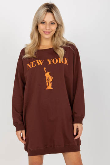 Bluza VI-BL-3212.15X D.HNĚDÁ/ORANŽ 2