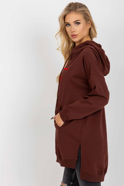 Bluza VI-BL-335.25X TMAVĚ HNĚDÁ