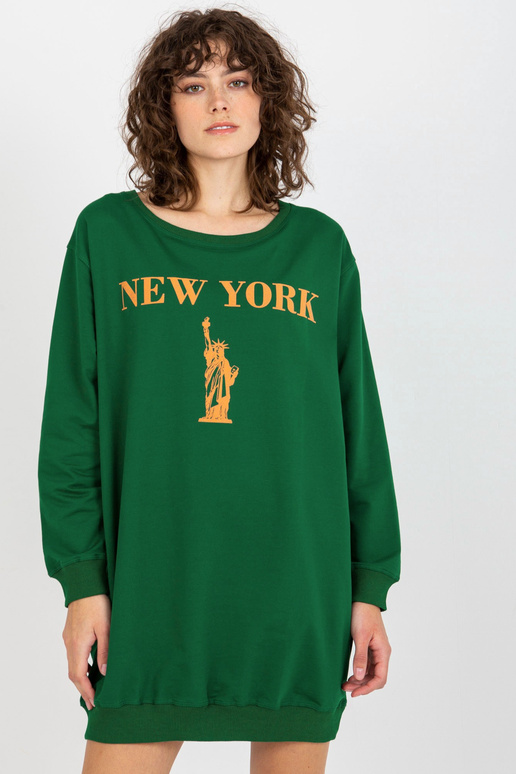 Bluza VI-BL-3212.15X D.ZELENÁ/ORANŽOVÁ