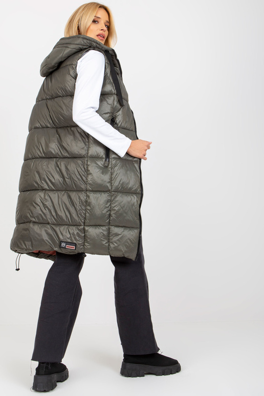 Kamizelka D50048X80105A3 TMAVĚ ZELENÁ