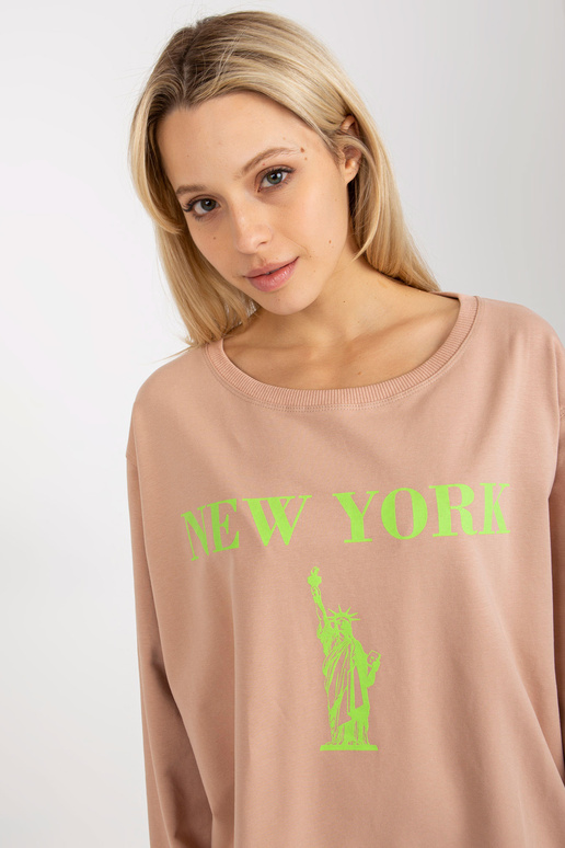 Bluza VI-BL-3212.15X BÉŽOVÁ/ZELENÁ