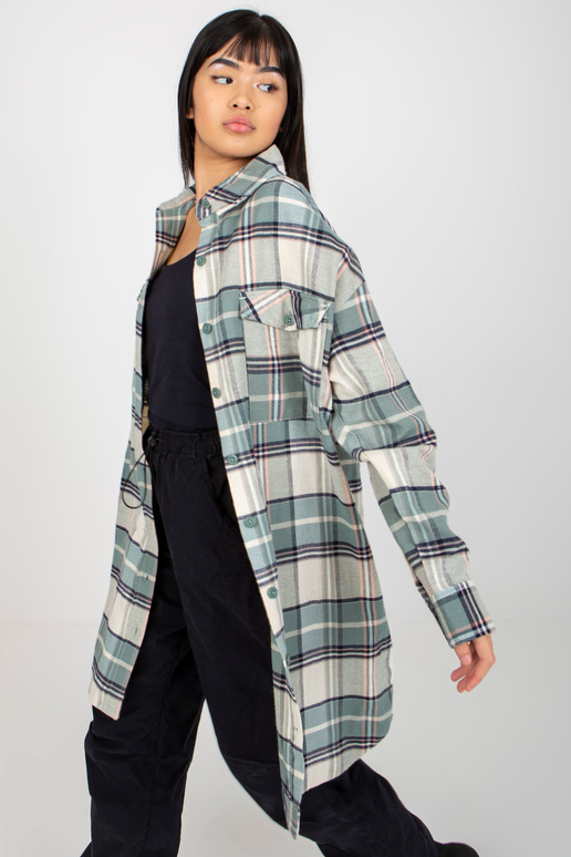 Koszula D60058C30290A STŘEDNÍ ZELENÁ