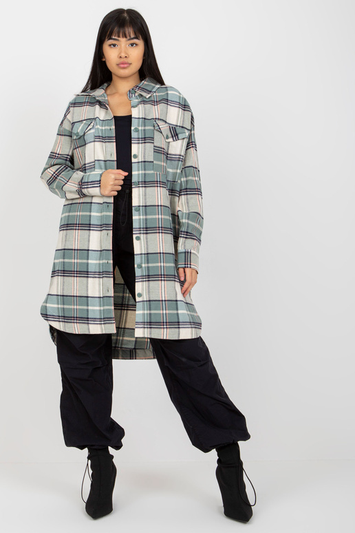 Koszula D60058C30290A STŘEDNÍ ZELENÁ