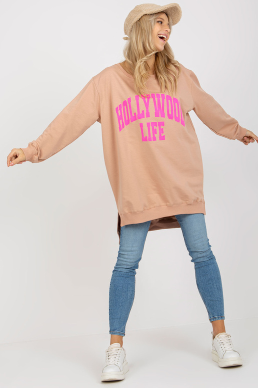 Bluza VI-BL-3102.01P BÉŽOVÁ/RŮŽOVÁ