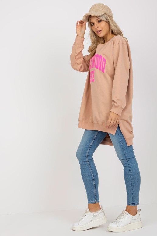 Bluza VI-BL-3102.01P BÉŽOVÁ/RŮŽOVÁ