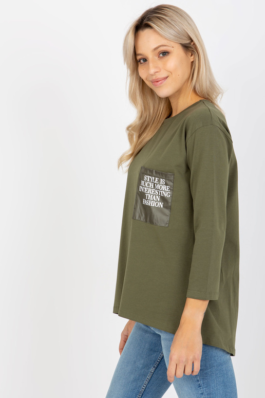 Halenka pro volný čas z khaki bavlny...