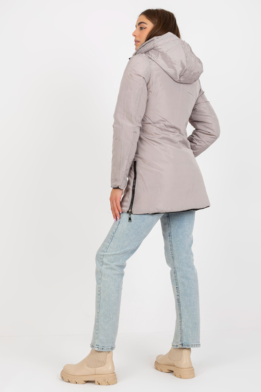 Černo-béžová oboustranná zimní bunda... Černo-béžová oboustranná zimní bunda...