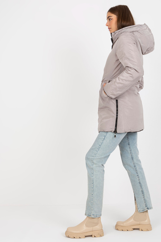 Černo-béžová oboustranná zimní bunda... Černo-béžová oboustranná zimní bunda...