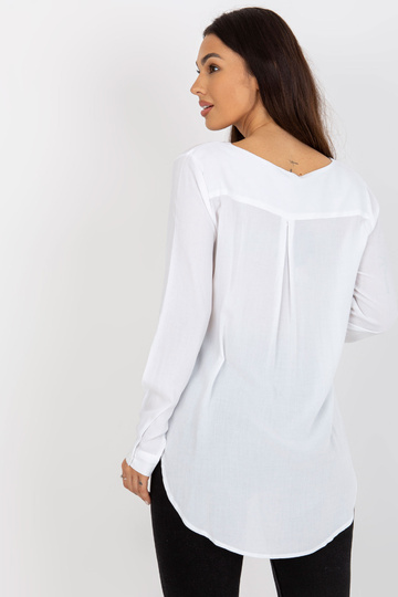 Bílá asymetrická halenka z...