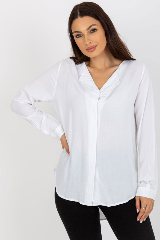 Bílá asymetrická halenka z viskózy...