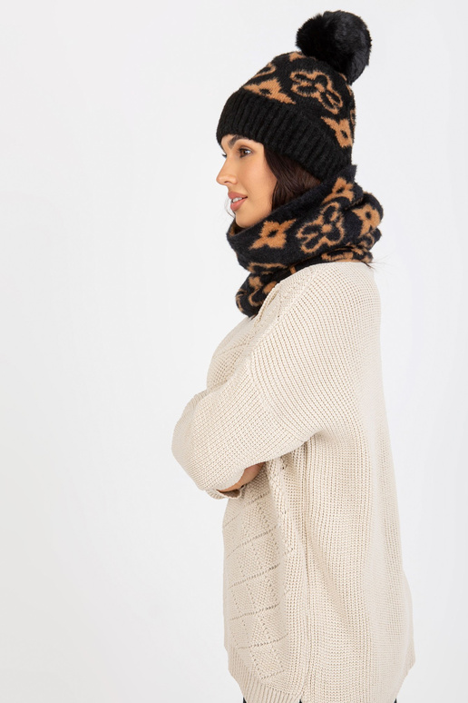 Černý a velbloudí Damen zimní komín