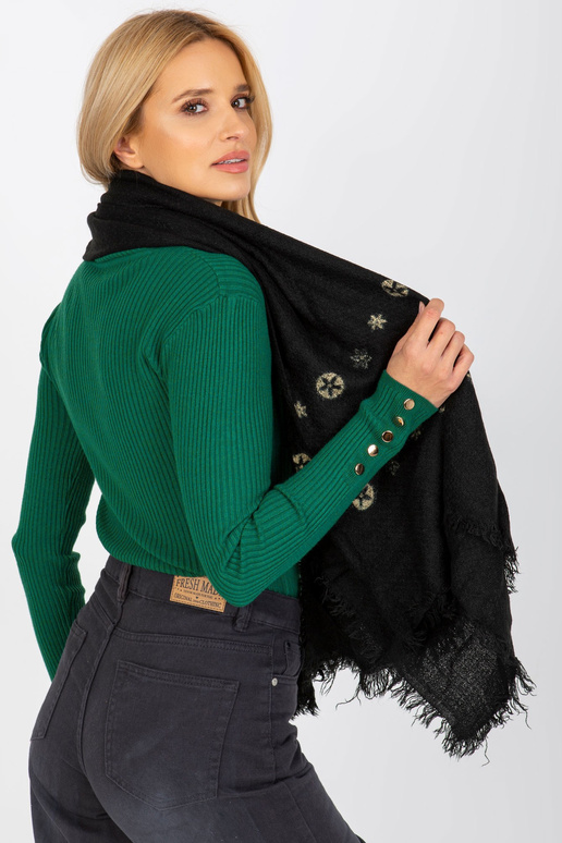 šátek -AT-CH-23502-1,51-černý šátek -AT-CH-23502-1,51-černý