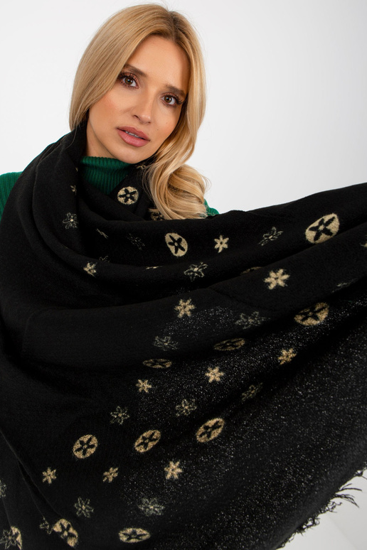 šátek -AT-CH-23502-1,51-černý šátek -AT-CH-23502-1,51-černý