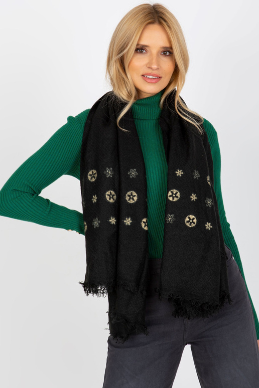 šátek -AT-CH-23502-1,51-černý šátek -AT-CH-23502-1,51-černý