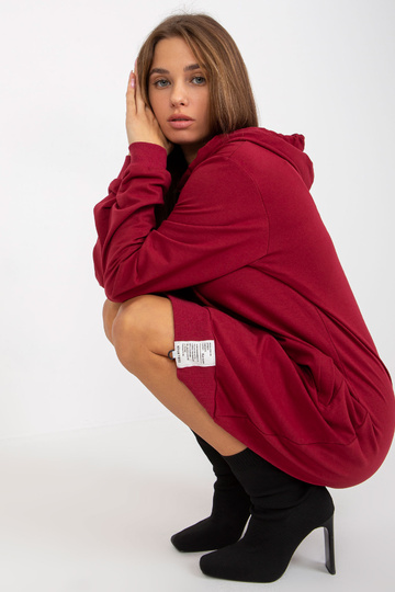 Vínové bavlněné basic...