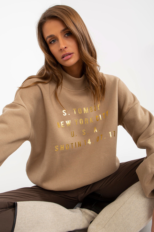 Mikina Dunkelbeiges s potiskem a Weiten