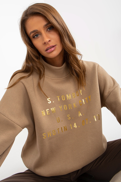 Mikina Dunkelbeiges s potiskem a Weiten