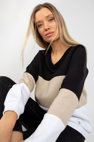 Černo-béžová mikina se... 2