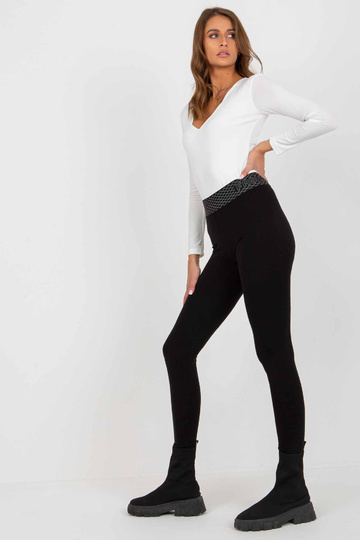 Černé ležérní legíny s... 2