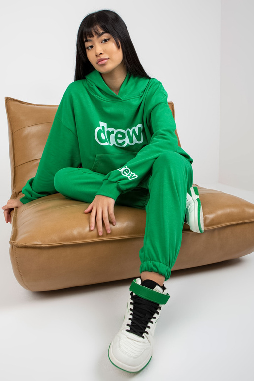 Zelená dvoudílná tepláková souprava s... Zelená dvoudílná tepláková souprava s...