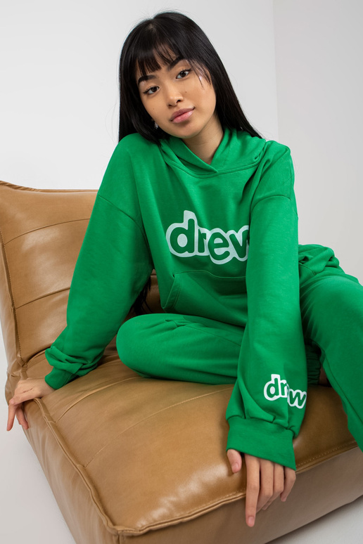 Zelená dvoudílná tepláková souprava s... Zelená dvoudílná tepláková souprava s...