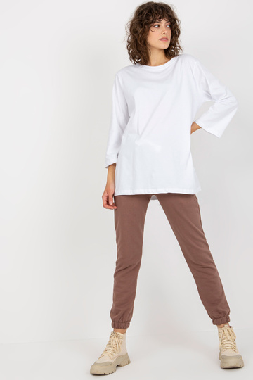 Hnědý třídílný ležérní set... 2