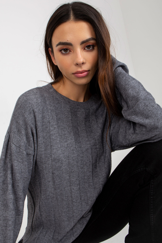 Sweter VI-SW-20234.75P TMAVĚ ŠEDÁ