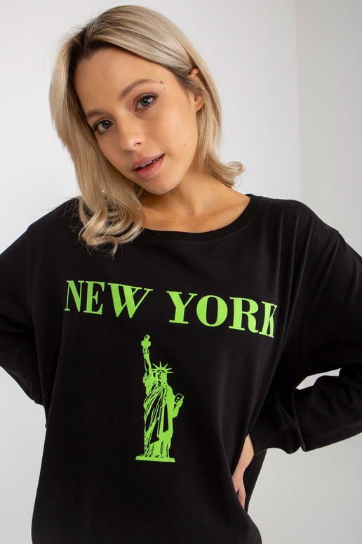 Bluza VI-BL-3212.15X ČERNÁ/ZELENÁ