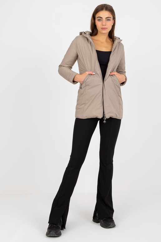 Tmavě béžová oboustranná přechodová...