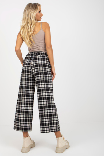 Schwarze Hose aus Wollstoff