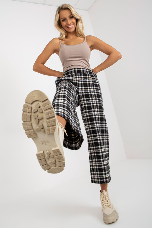 Schwarze Hose aus Wollstoff