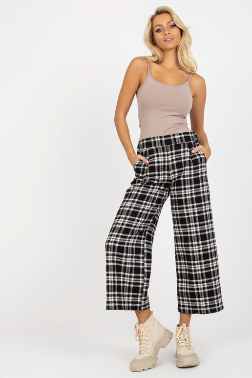 Schwarze Hose aus Wollstoff