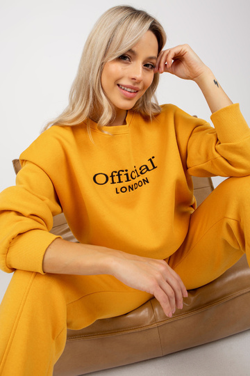 Tmavě žlutá dámská mikina s... 2